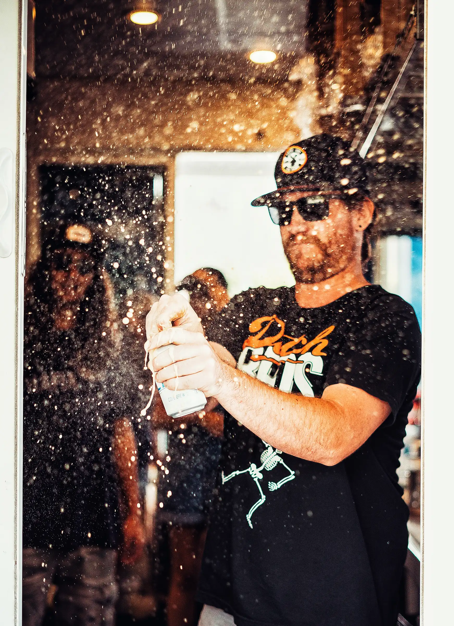 Kyle holding a Cold Brew